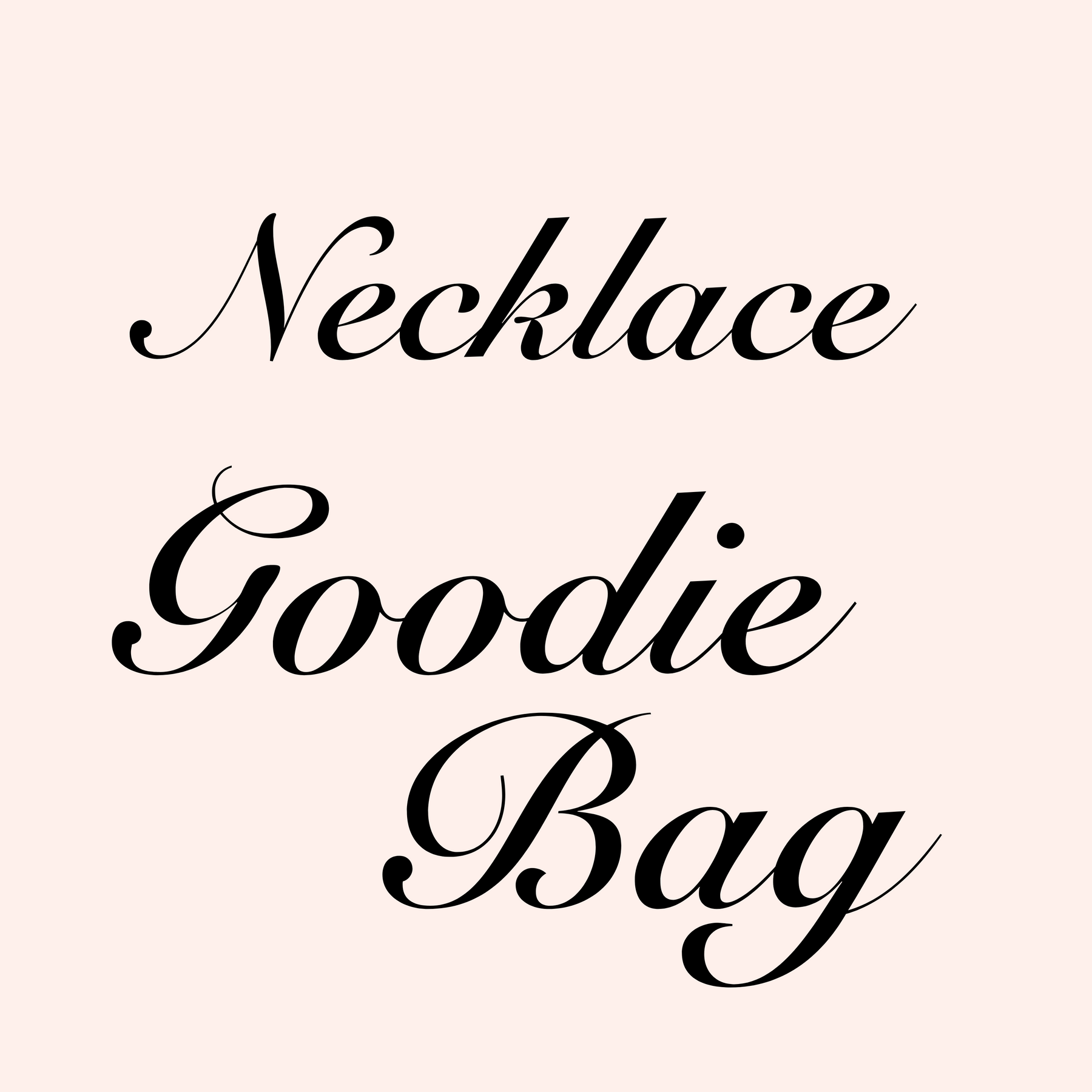 Necklace Goodie Bag