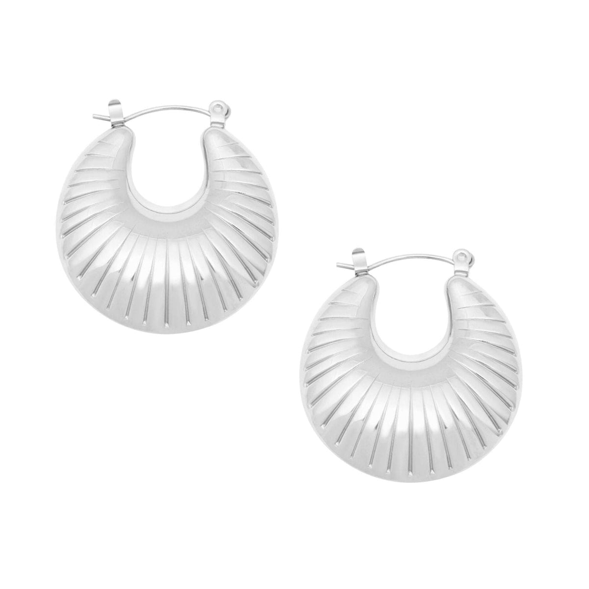 Bohomoon Stainless Steel Aire Hoop Earrings