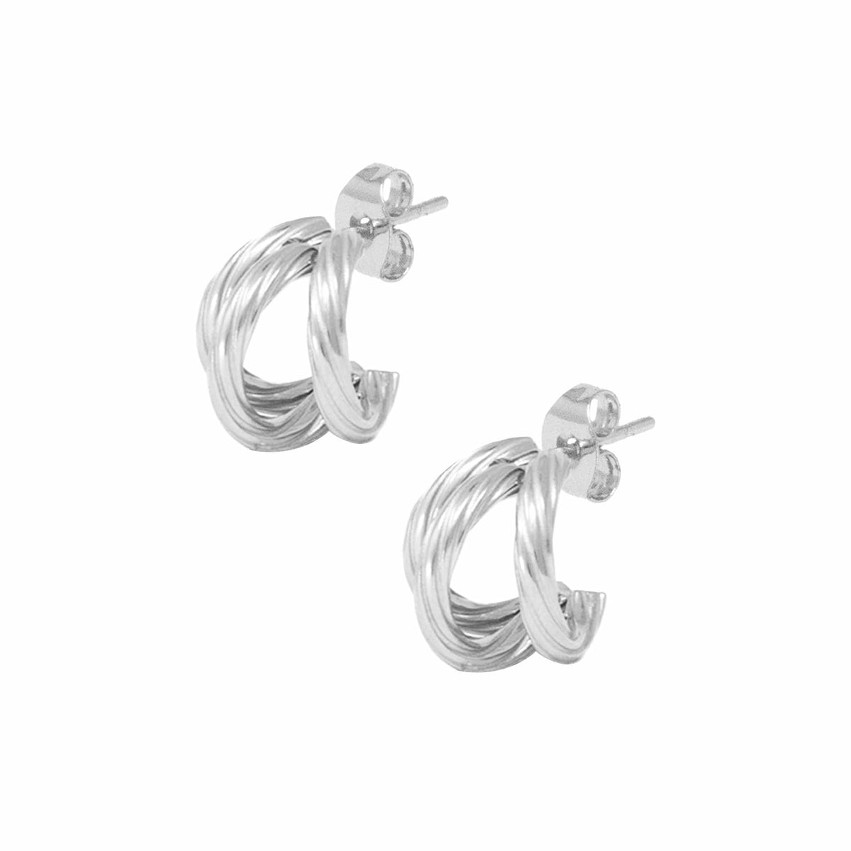 BOHOMOON Stainless Steel Allie Hoop Earrings Silver