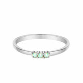 Bohomoon Stainless Steel Ally Opal Ring