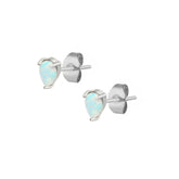 BOHOMOON Stainless Steel Amanda Opal Stud Earrings Silver