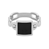 BohoMoon Stainless Steel Aria Ring Silver / US 4 / UK H / EUR 46 / (xxsmall)