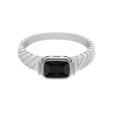 Bohomoon Stainless Steel Aura Ring