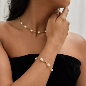 Bohomoon Stainless Steel Avril Pearl Bracelet