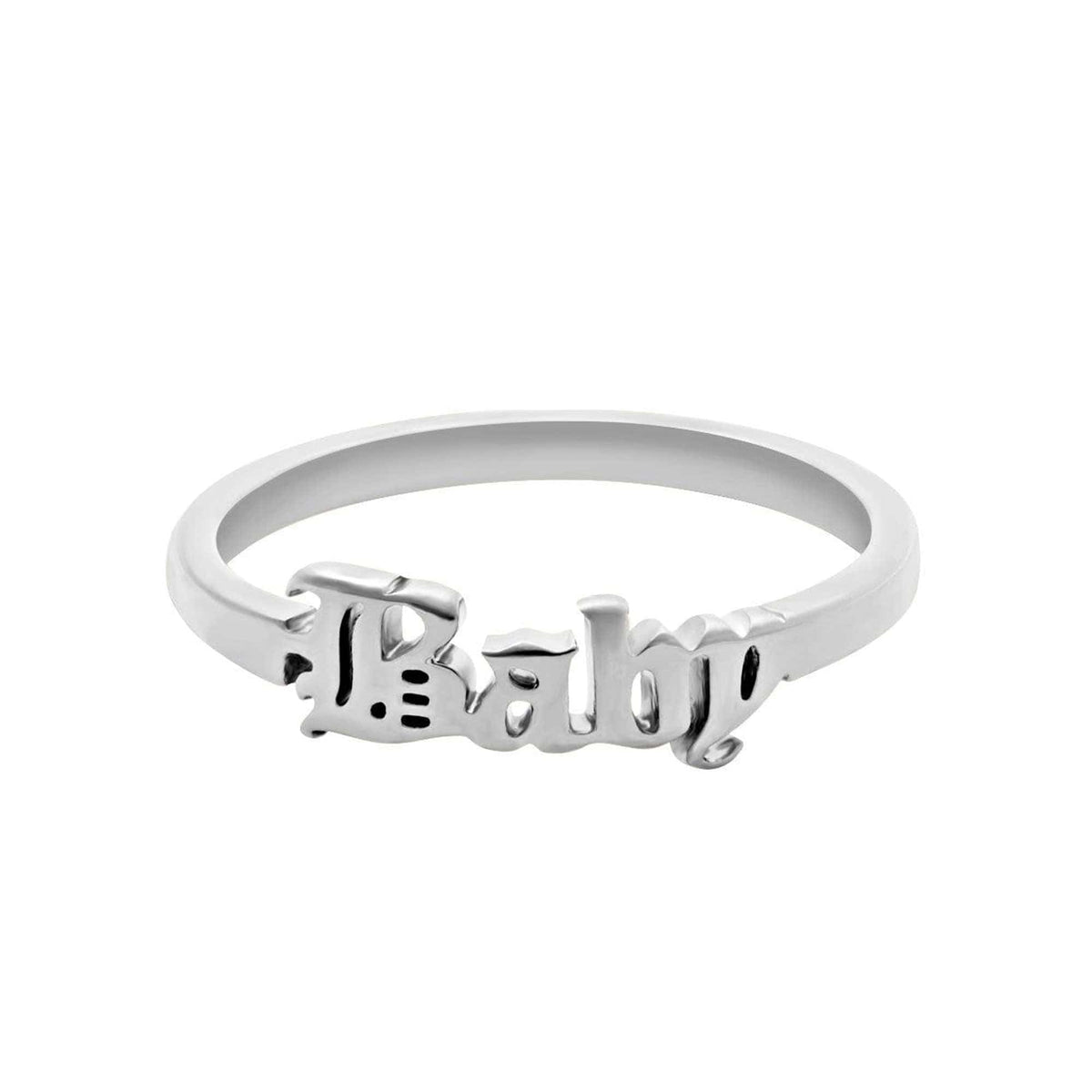 BohoMoon Stainless Steel Baby Ring Silver / US 6 / UK L / EUR 51 (small)