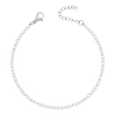 BohoMoon Stainless Steel Bardot Tennis Bracelet Silver