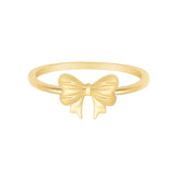 BohoMoon Stainless Steel Bow Ring Gold / US 6 / UK L / EUR 51 (small)