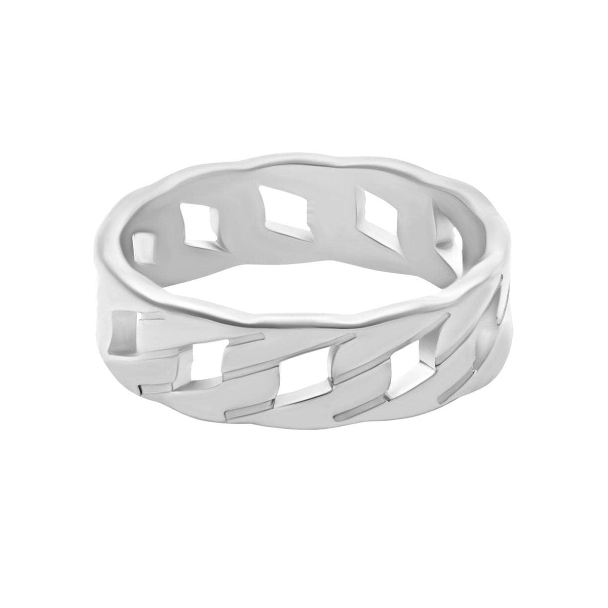 BohoMoon Stainless Steel Cassie Chain Ring Silver / US 6 / UK L / EUR 51 (small)