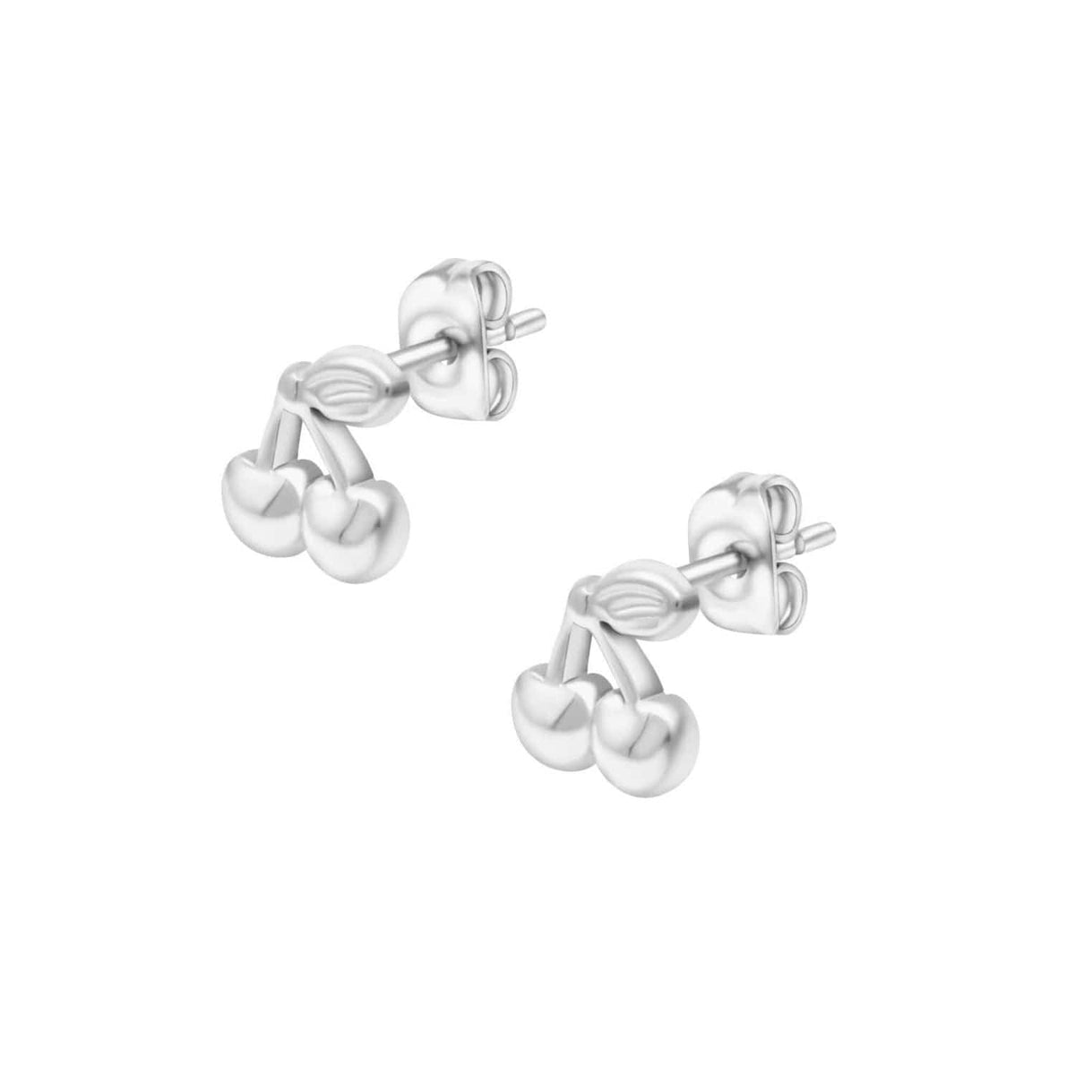 Bohomoon Stainless Steel Cherry Stud Earrings