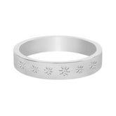 BohoMoon Stainless Steel Daisy Chain Ring Silver / US 4 / UK H / EUR 46 / (xxsmall)