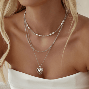 Bohomoon Stainless Steel Devoted Layered Necklace