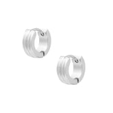 Bohomoon Stainless Steel Emery Huggie Hoop Earrings