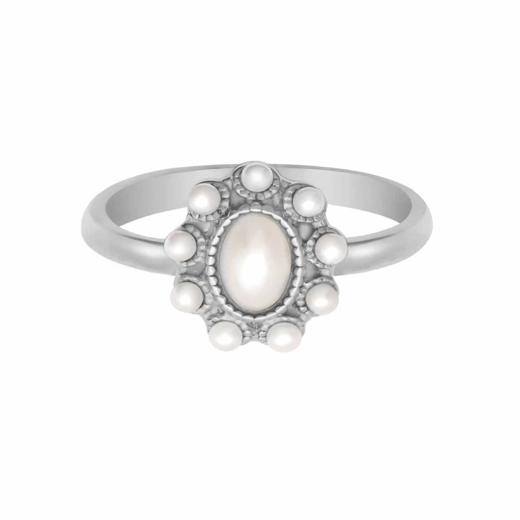 Bohomoon Stainless Steel Enchanted Pearl Ring
