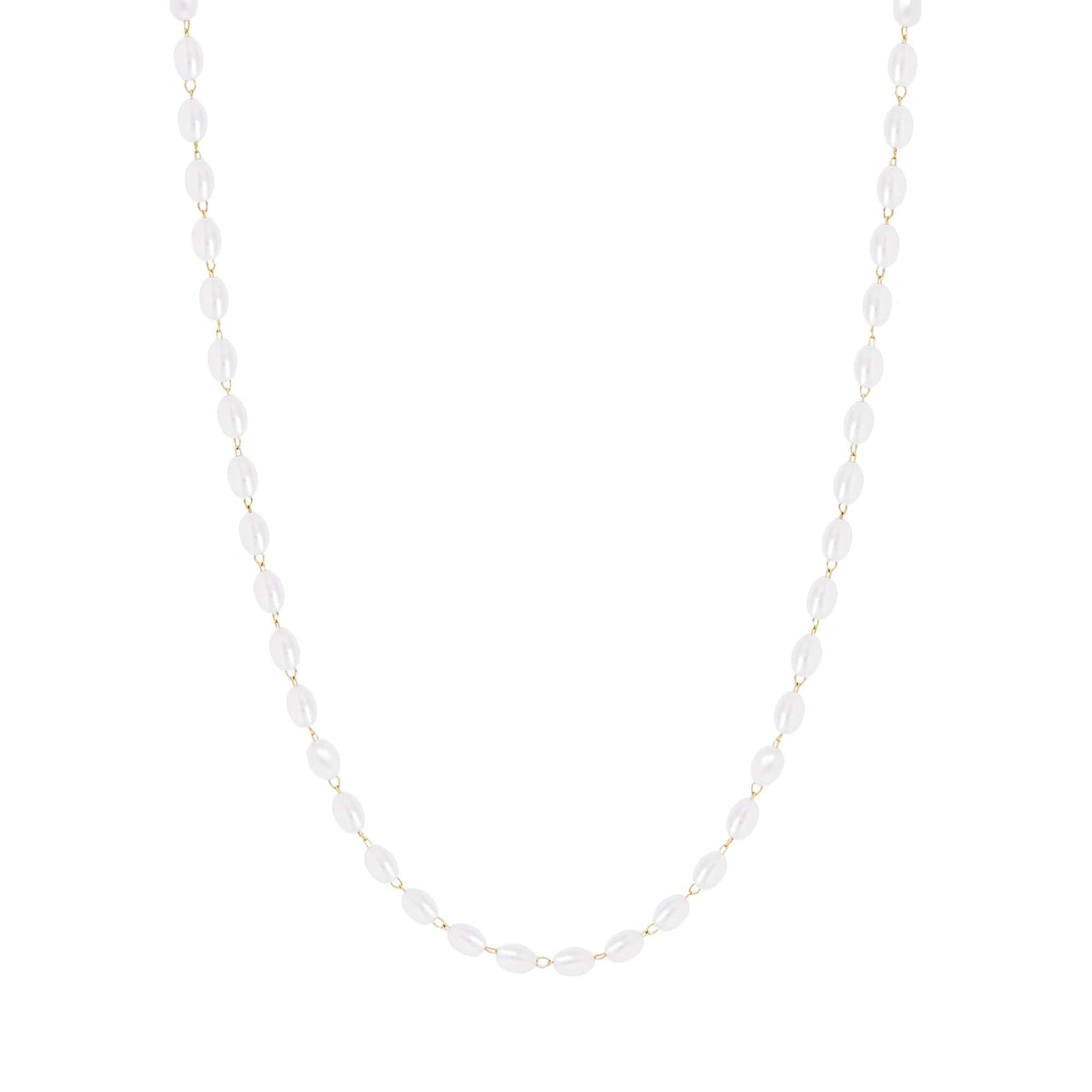 Bohomoon Stainless Steel Fiji Pearl Necklace