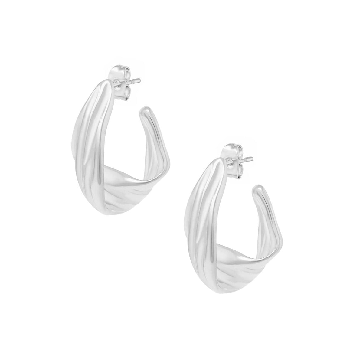 Bohomoon Stainless Steel Flossie Hoop Earrings