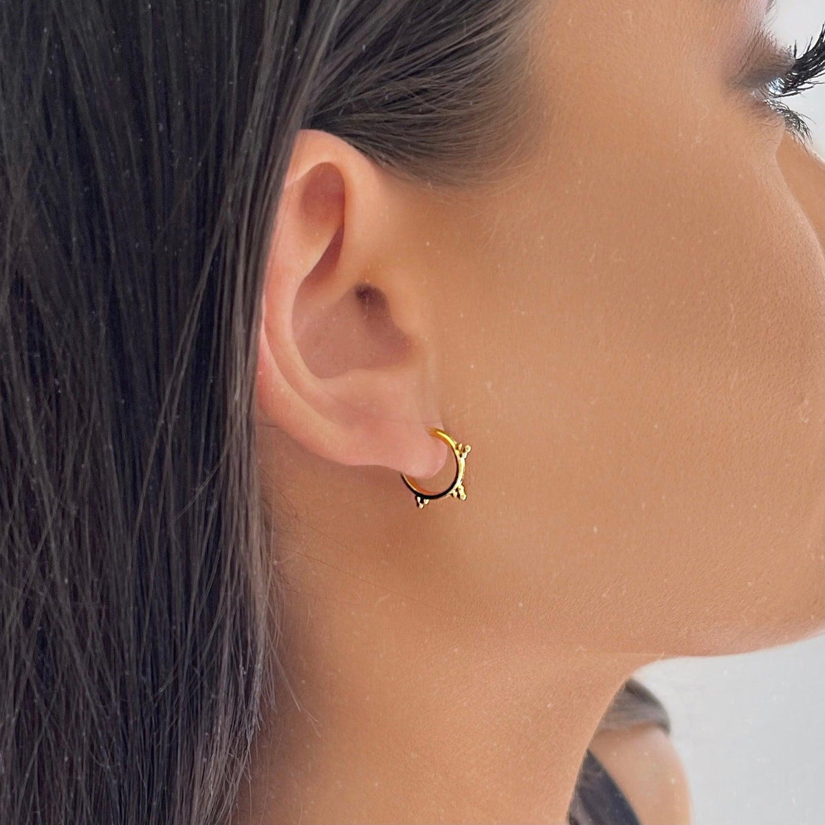 BOHOMOON Stainless Steel Francesca Hoop Earrings Gold