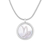 BohoMoon Stainless Steel Frost Zodiac Necklace