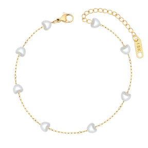 Bohomoon Stainless Steel Holiday Romance Pearl Bracelet