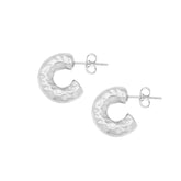 BOHOMOON Stainless Steel Illusion Hoop Earrings Silver