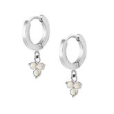 BohoMoon Stainless Steel Jamille Opal Hoop Earrings