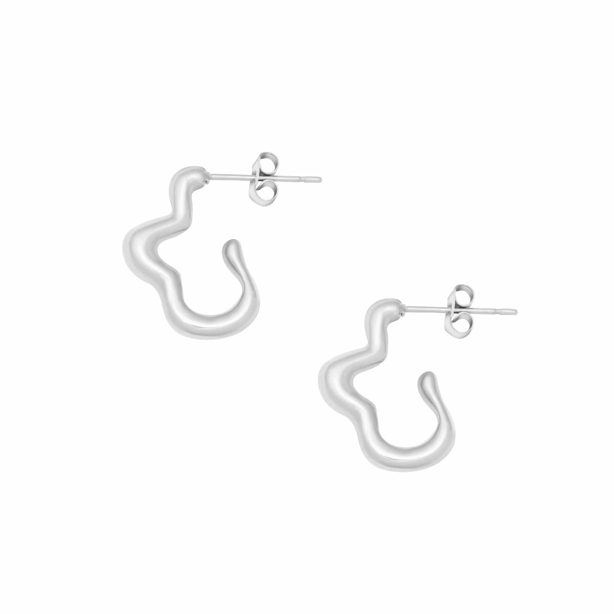 BOHOMOON Stainless Steel Josephina Hoop Earrings Silver