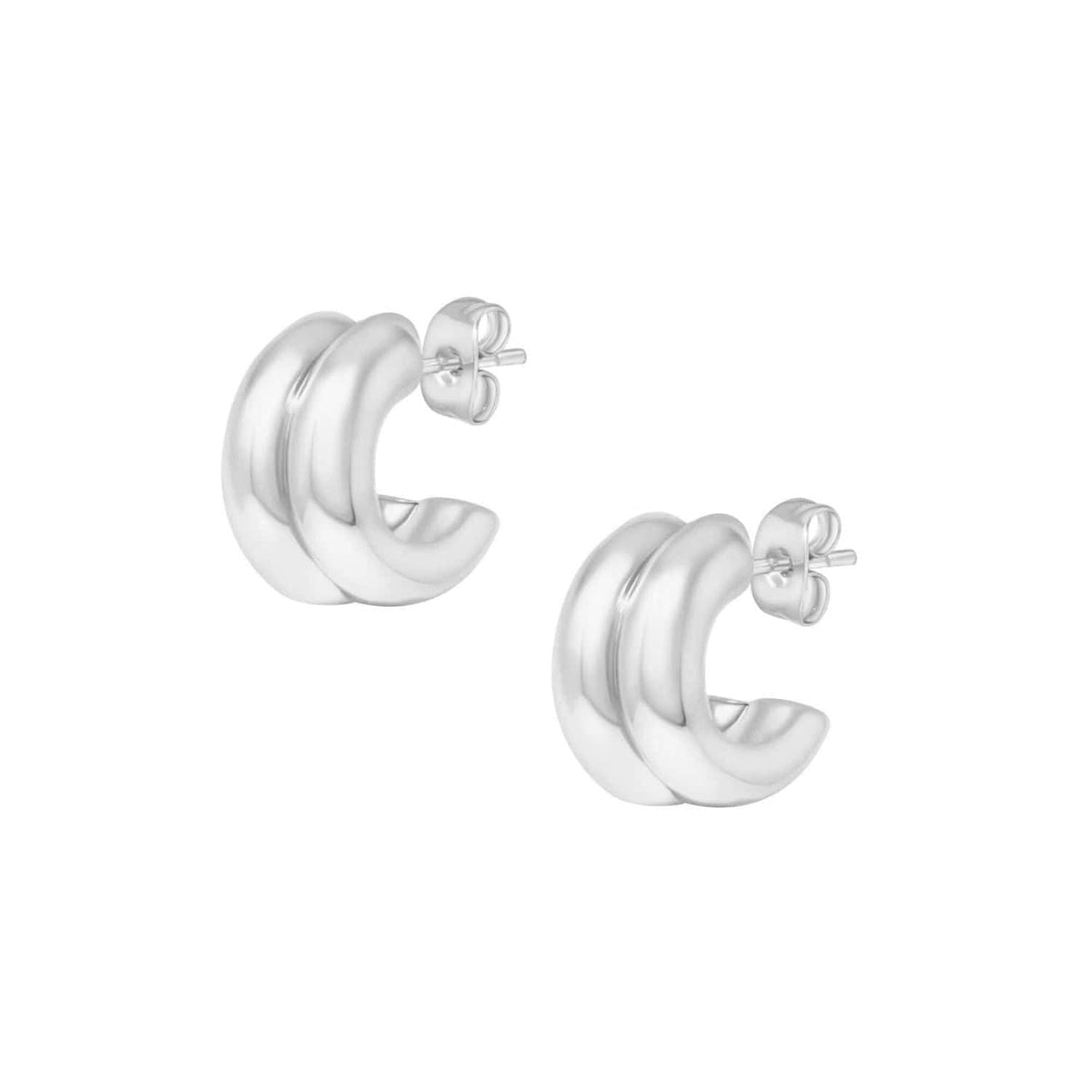 BOHOMOON Stainless Steel Juliana Hoop Earrings Silver