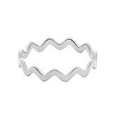 BohoMoon Stainless Steel Libby Ring Silver / US 4 / UK H / EUR 46 / (xxsmall)