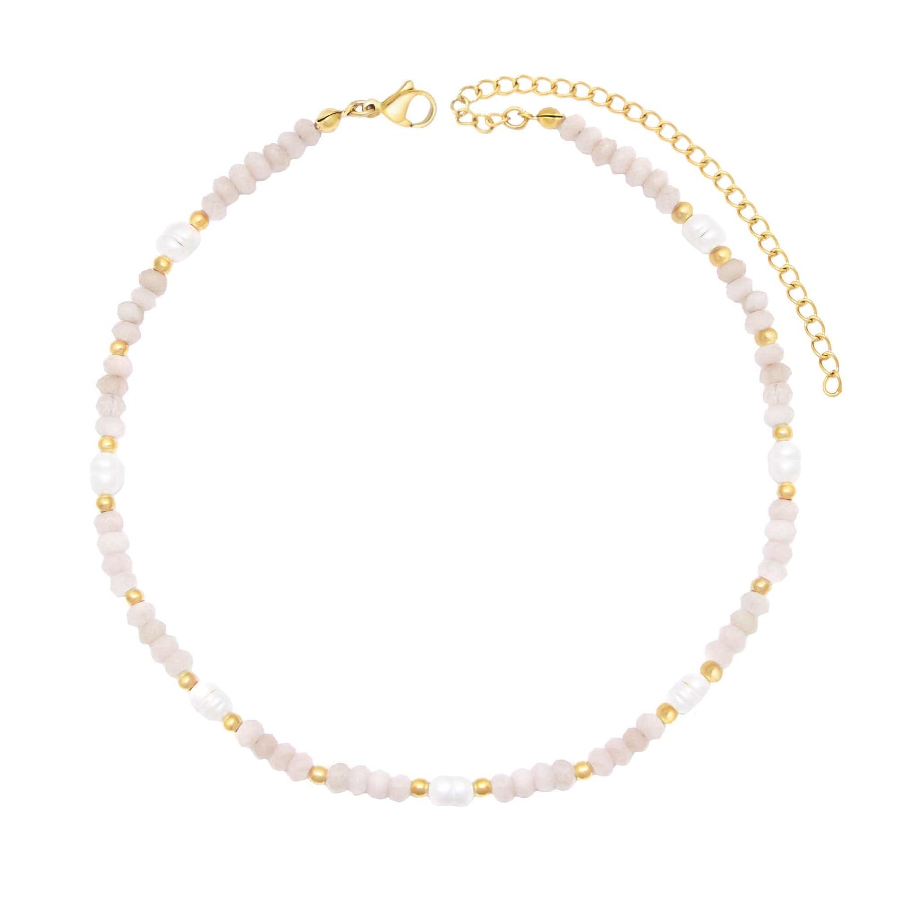 Bohomoon Stainless Steel Lila Pearl Choker