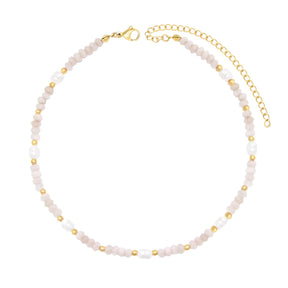 Bohomoon Stainless Steel Lila Pearl Choker