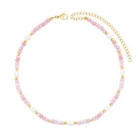 Bohomoon Stainless Steel Lila Pearl Choker