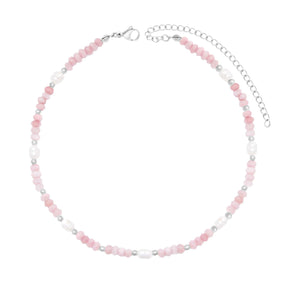 Bohomoon Stainless Steel Lila Pearl Choker