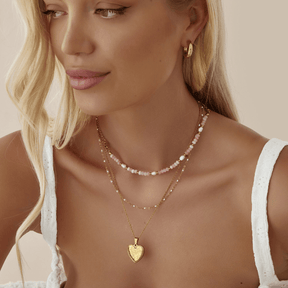 Bohomoon Stainless Steel Lila Pearl Choker