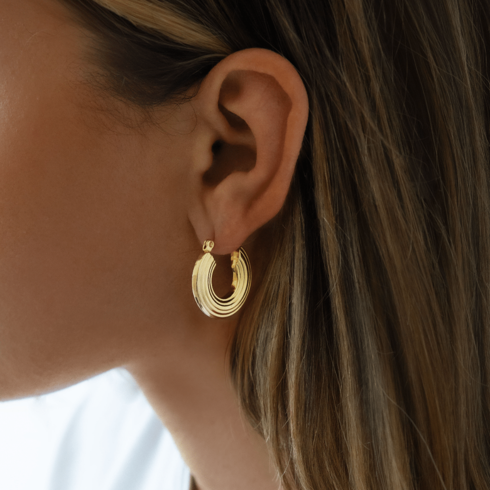 Bohomoon Stainless Steel Lisbon Hoop Earrings