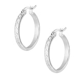 BohoMoon Stainless Steel Lulu Hoop Earrings Silver