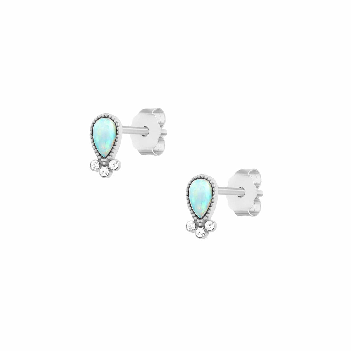 Bohomoon Stainless Steel Meadow Opal Stud Earrings