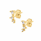 BohoMoon Stainless Steel Milan Stud Earrings Gold