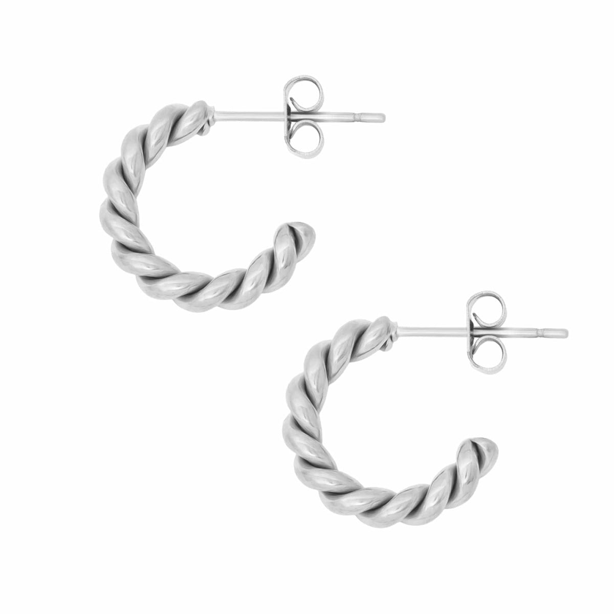 BOHOMOON Stainless Steel Nola Hoop Earrings Silver