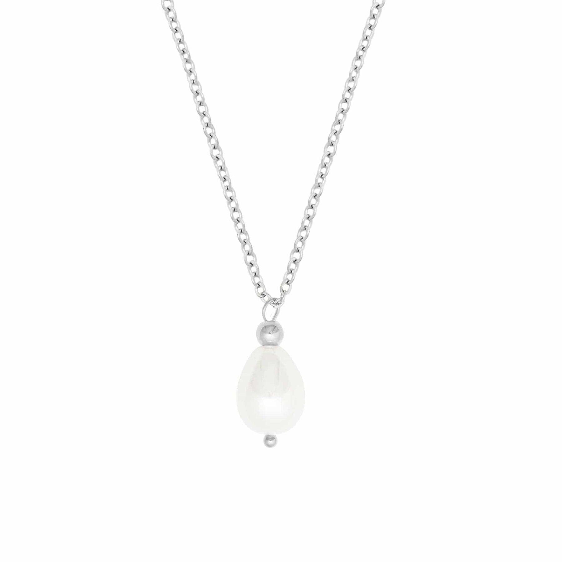 Bohomoon Stainless Steel Pearl Drop Necklace