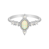 Bohomoon Stainless Steel Priya Opal Ring