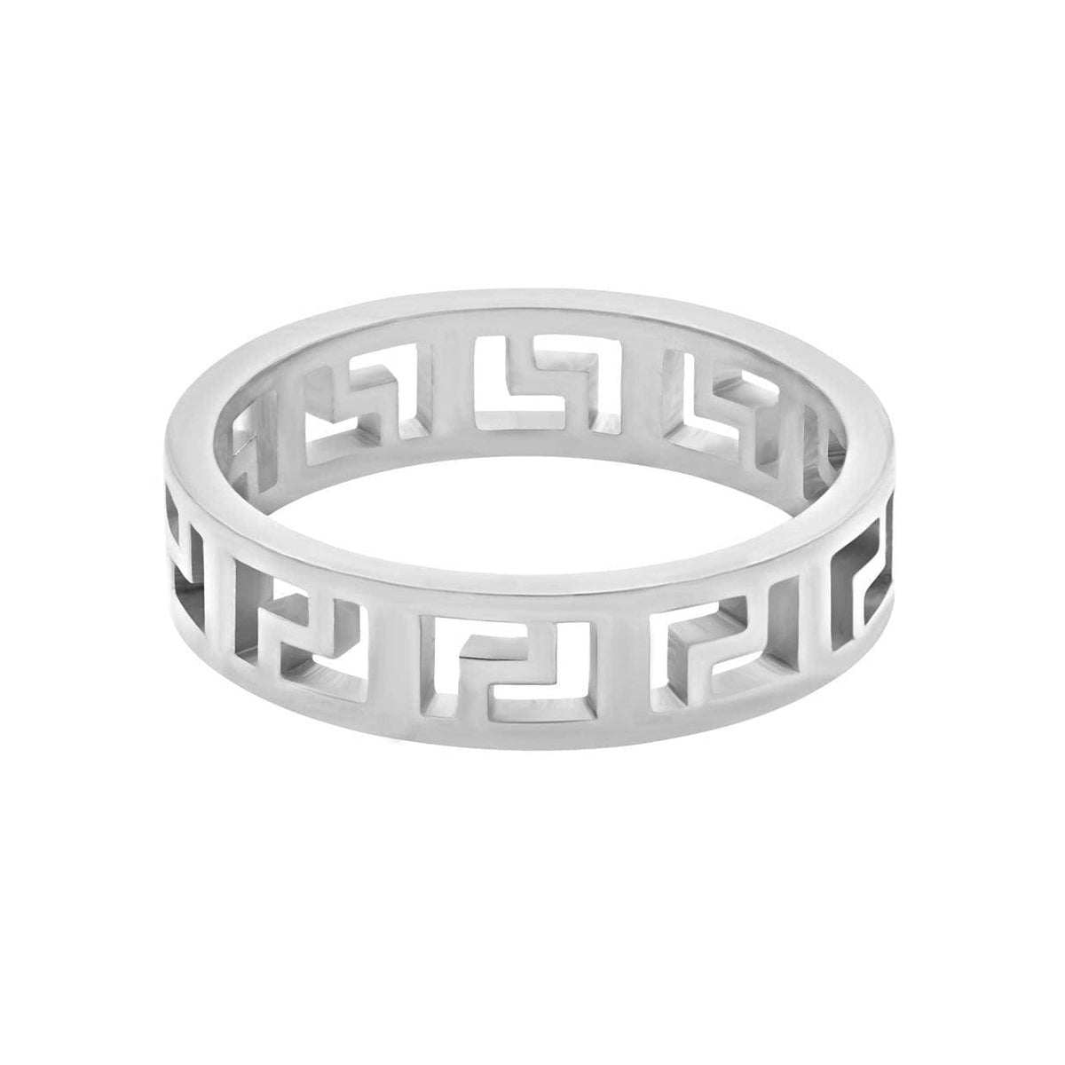 BohoMoon Stainless Steel Prosper Ring Silver / US 5 / UK J / EUR 49 (x small)