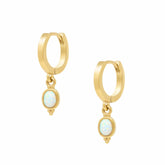 Bohomoon Stainless Steel Provence Opal Hoop Earrings