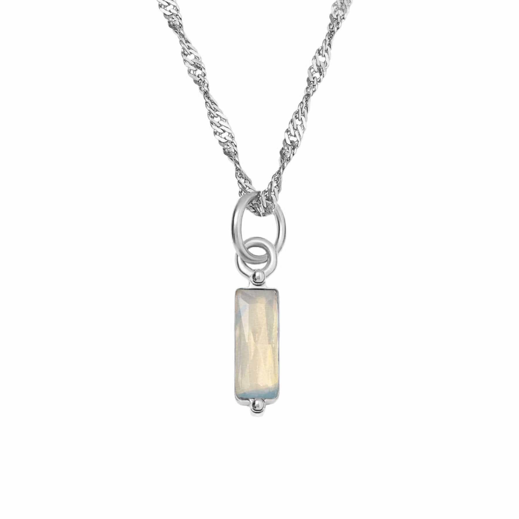 Bohomoon Stainless Steel Quartet Birthstone Necklace