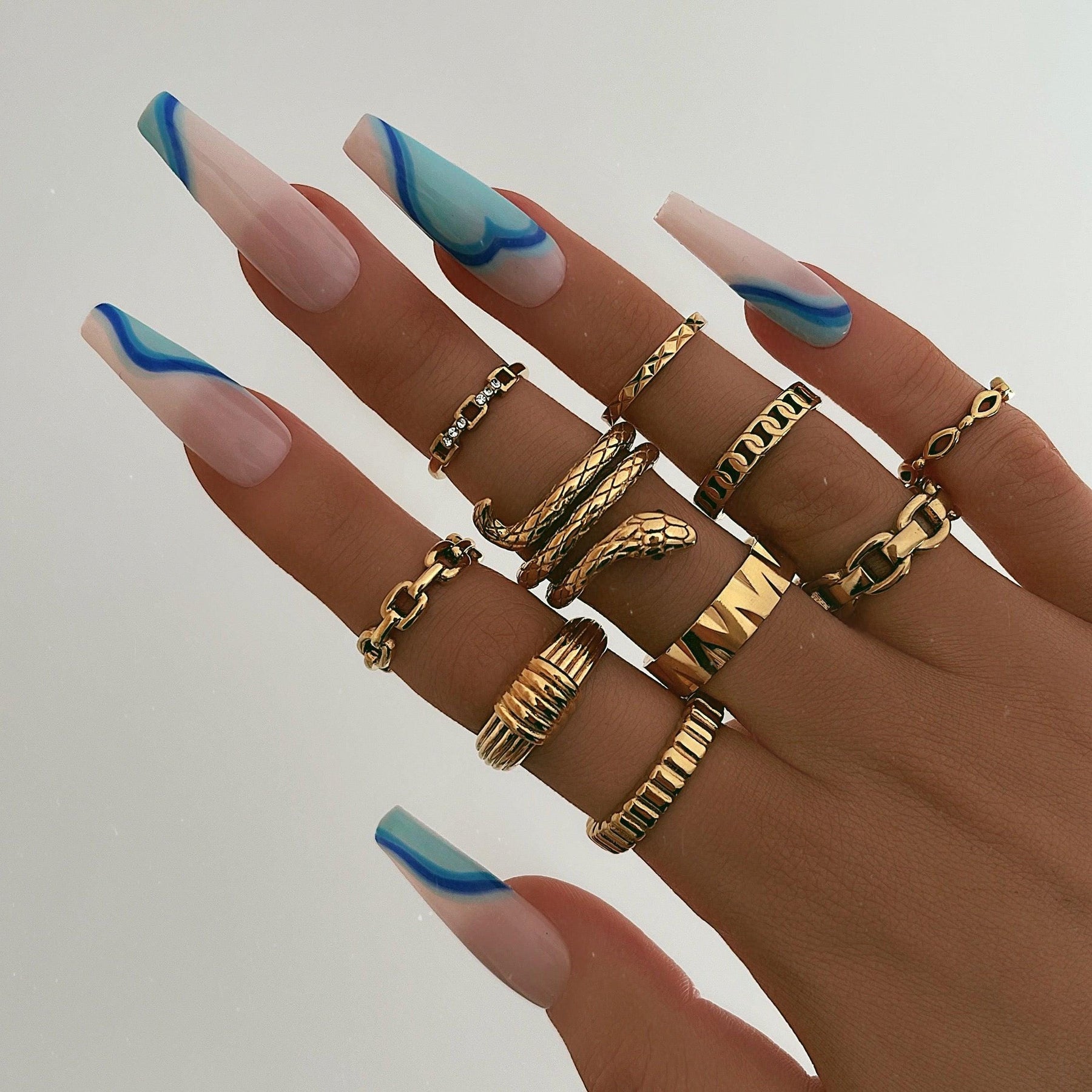 BohoMoon Stainless Steel Raina Midi Ring