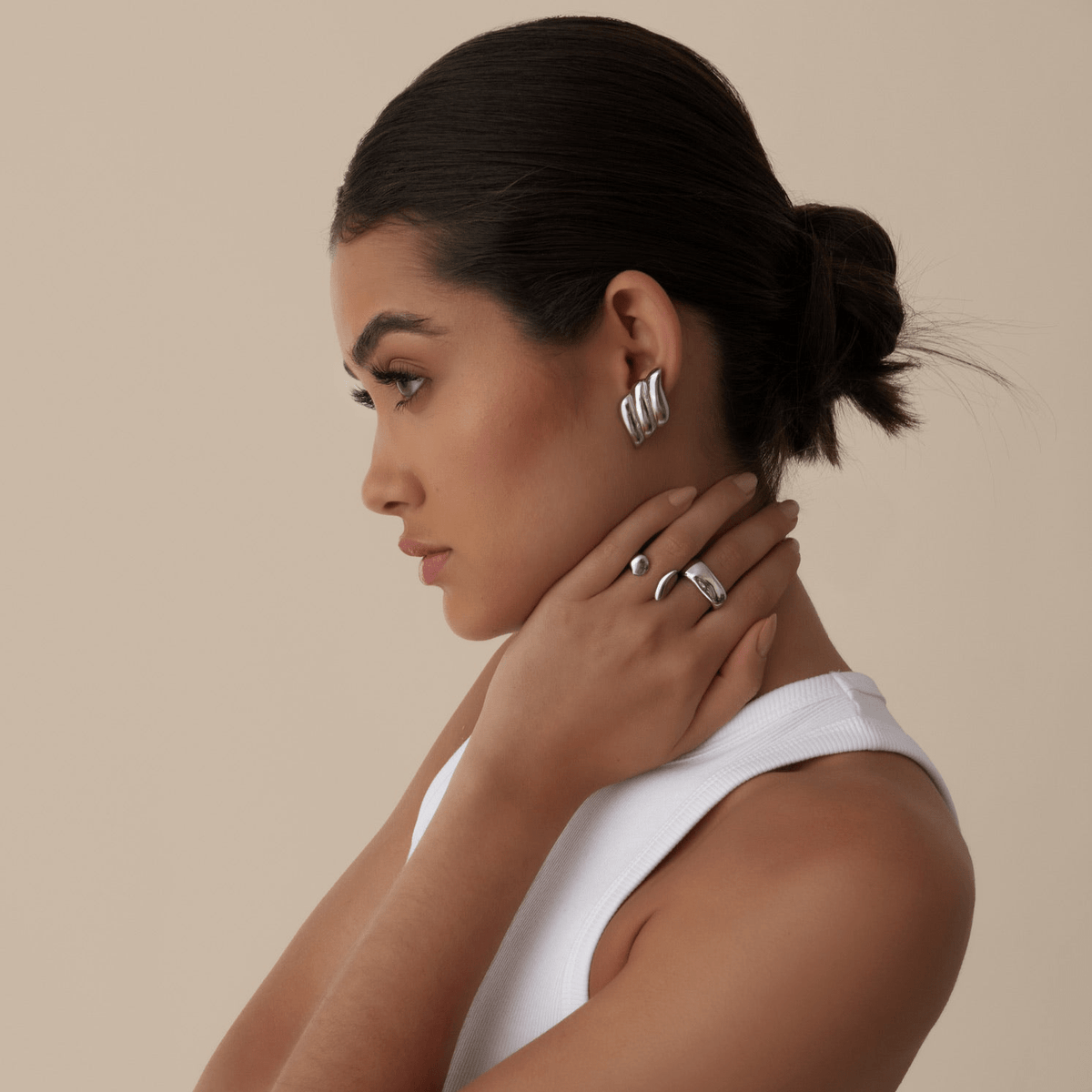 Bohomoon Stainless Steel Ciara Stud Earrings