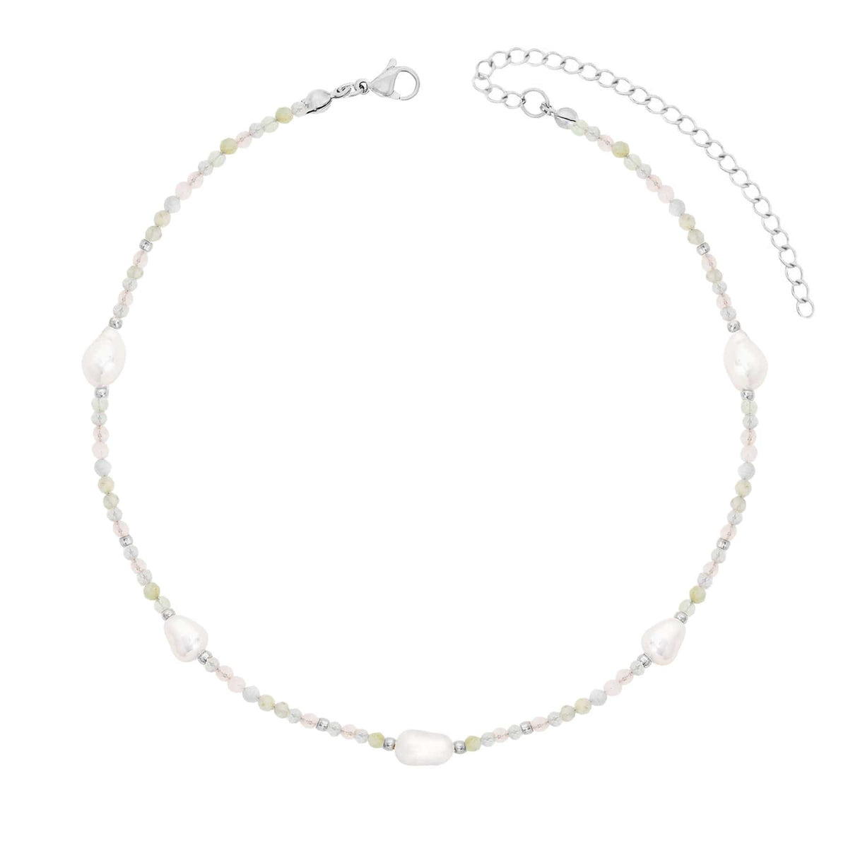 BohoMoon Stainless Steel Rosie Pearl Choker / Necklace