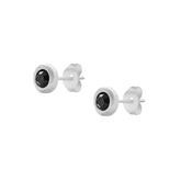 BohoMoon Stainless Steel Sable Stud Earrings Silver