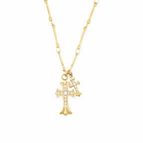 Bohomoon Stainless Steel Savannah Cross Necklace