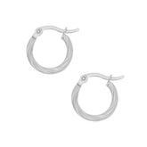 BohoMoon Stainless Steel Sonia Hoop Earrings Silver