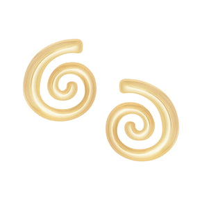 Bohomoon Stainless Steel Spiral Stud Earrings