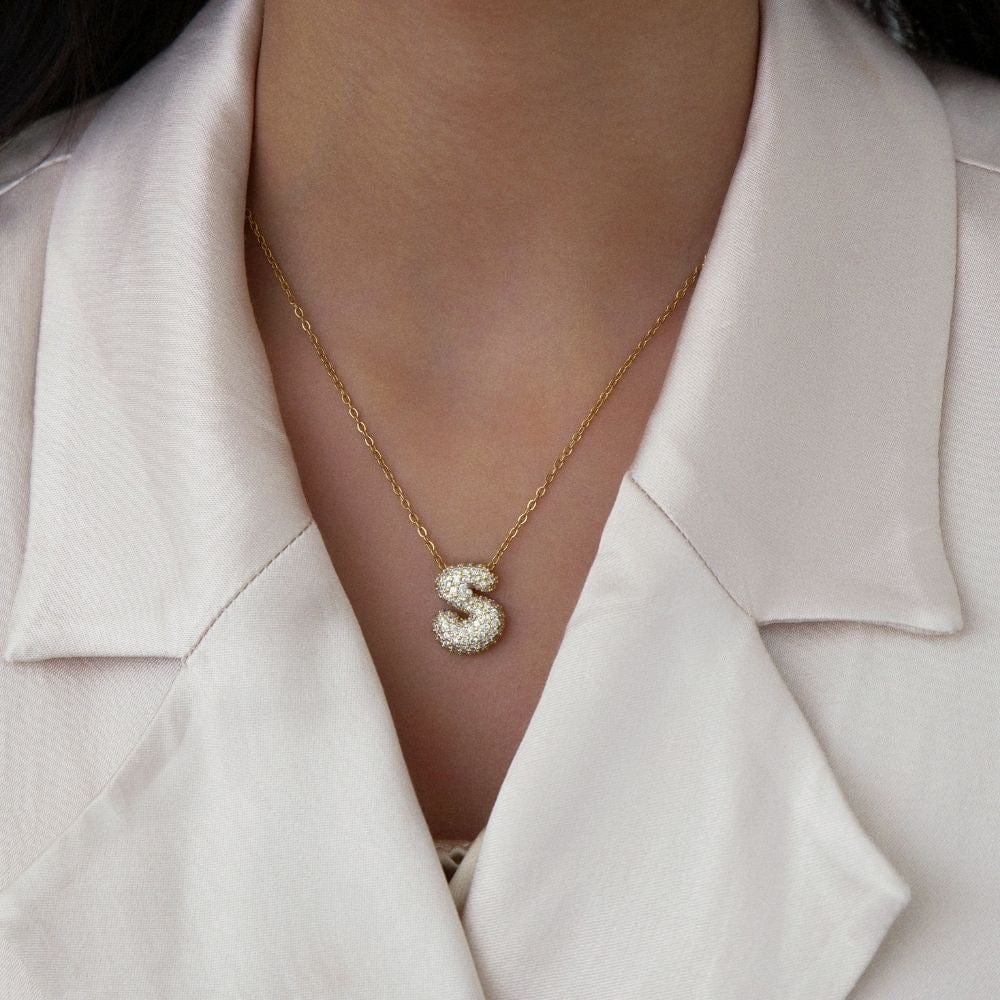 Bohomoon Stainless Steel Starry Night Initial Necklace